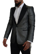 Elegante blazer a petto singolo jacquard