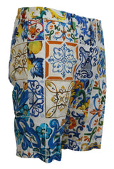 Majolica drucken lässige Chinos Shorts