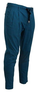 Pantalon à pantalon bleu chino bleu décontracté