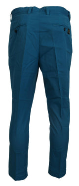 Casual Blue Chinos παντελόνι παντελόνι