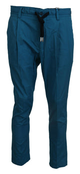 Pantalon à pantalon bleu chino bleu décontracté