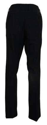 Elegante schlanke Fit Wollmischhose