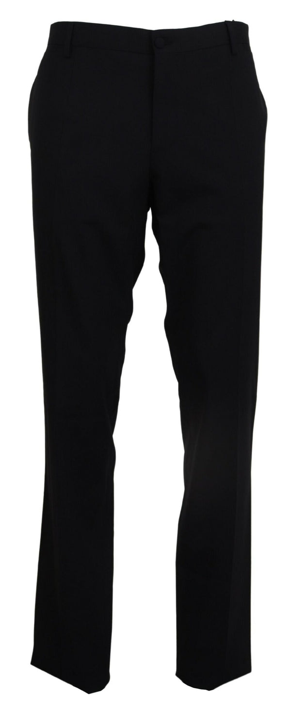 Elegante schlanke Fit Wollmischhose