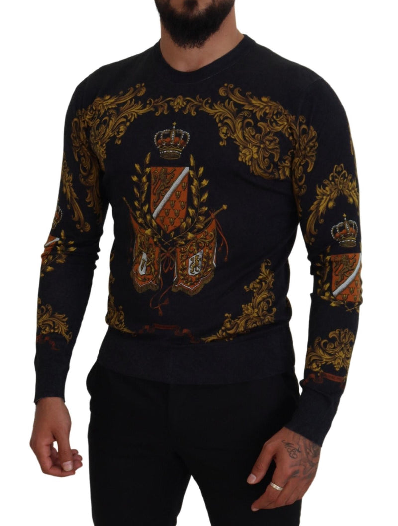 Barockmedaillenmotiv Seidenpullover