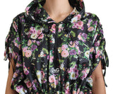 Mini-robe florale élégante avec détail du logo