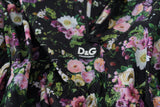 Mini-robe florale élégante avec détail du logo