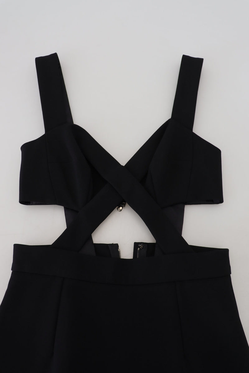 Robe de gaine midi noire élégante