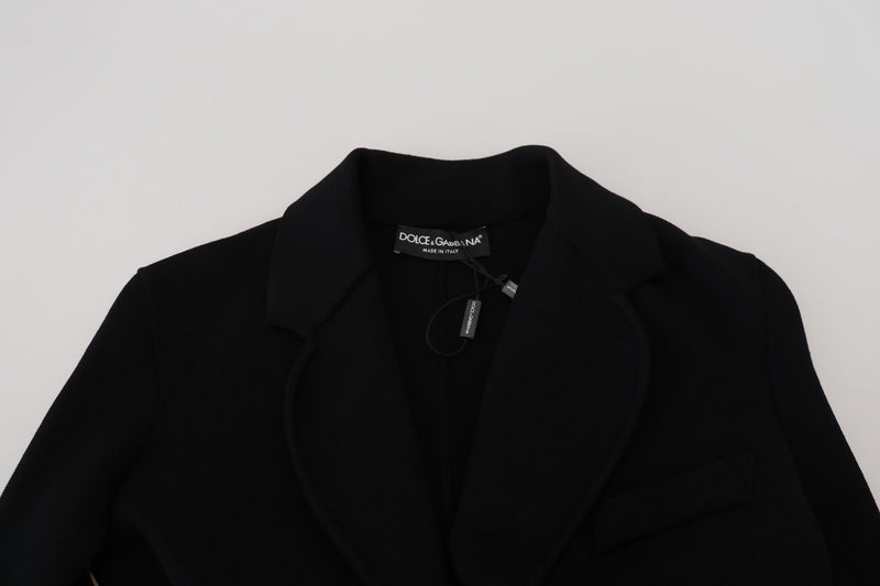 Elegante chaqueta de manga larga negra