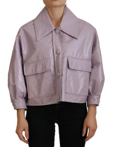 Chic Purple Cropped Jacket - Μια δήλωση στυλ