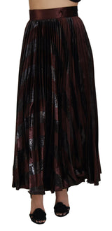 Elegant High Waist A-Line Maxi Skirt