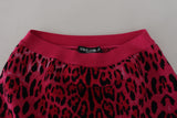 Chic High Waist Pink Leopard Mini Mini Φούστα