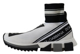 Elegantes zapatillas en blanco y negro Sorrento Slip-On