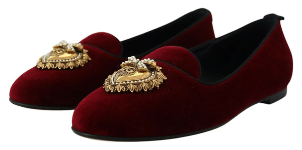 Bordeaux Velvet Devotion Loafers