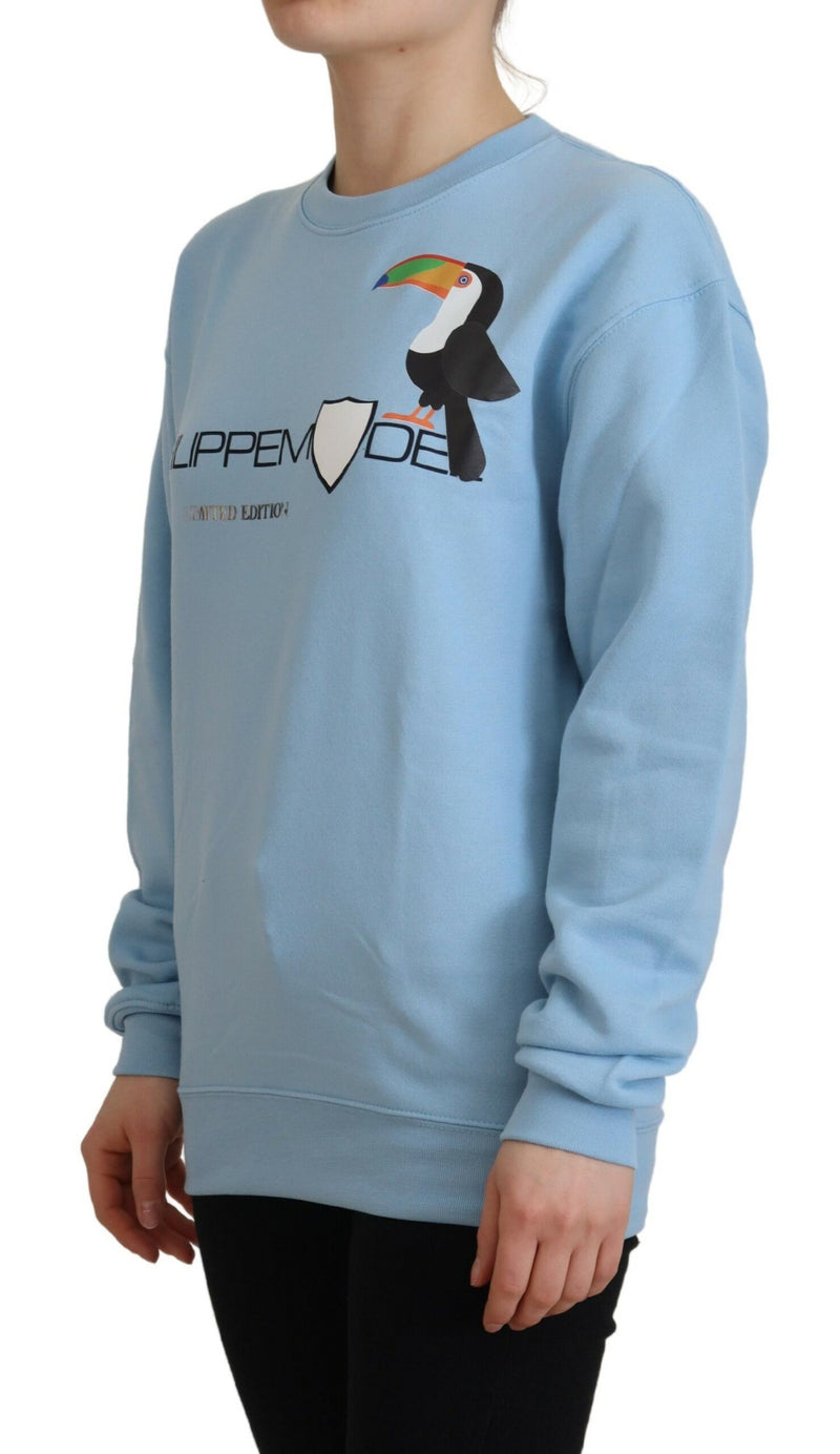 Chic Hell Blue Logo verschönerte Pullover