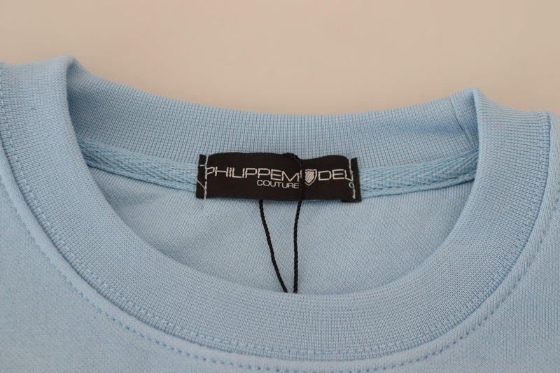 Chic Hell Blue Logo verschönerte Pullover