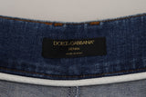 Elegante Hochtaille Blue Jeans