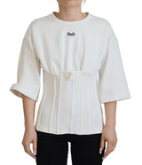 Blusa t-shirt elegante in corsetto