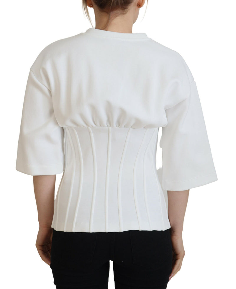 Blusa t-shirt elegante in corsetto