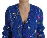 Elegante cardigan Multicolor Splash Mohair