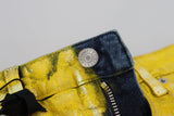 Jeans high-taille chic en jaune vibrant