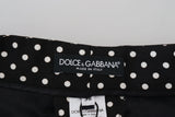 Κομψό παντελόνι polka dot high-waist