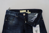 Schicke dünne Denimhosen mit niedriger Taille