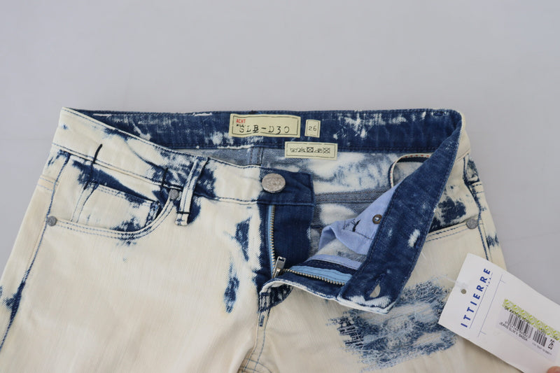 Jeans magri da brandelli a bassa vita chic