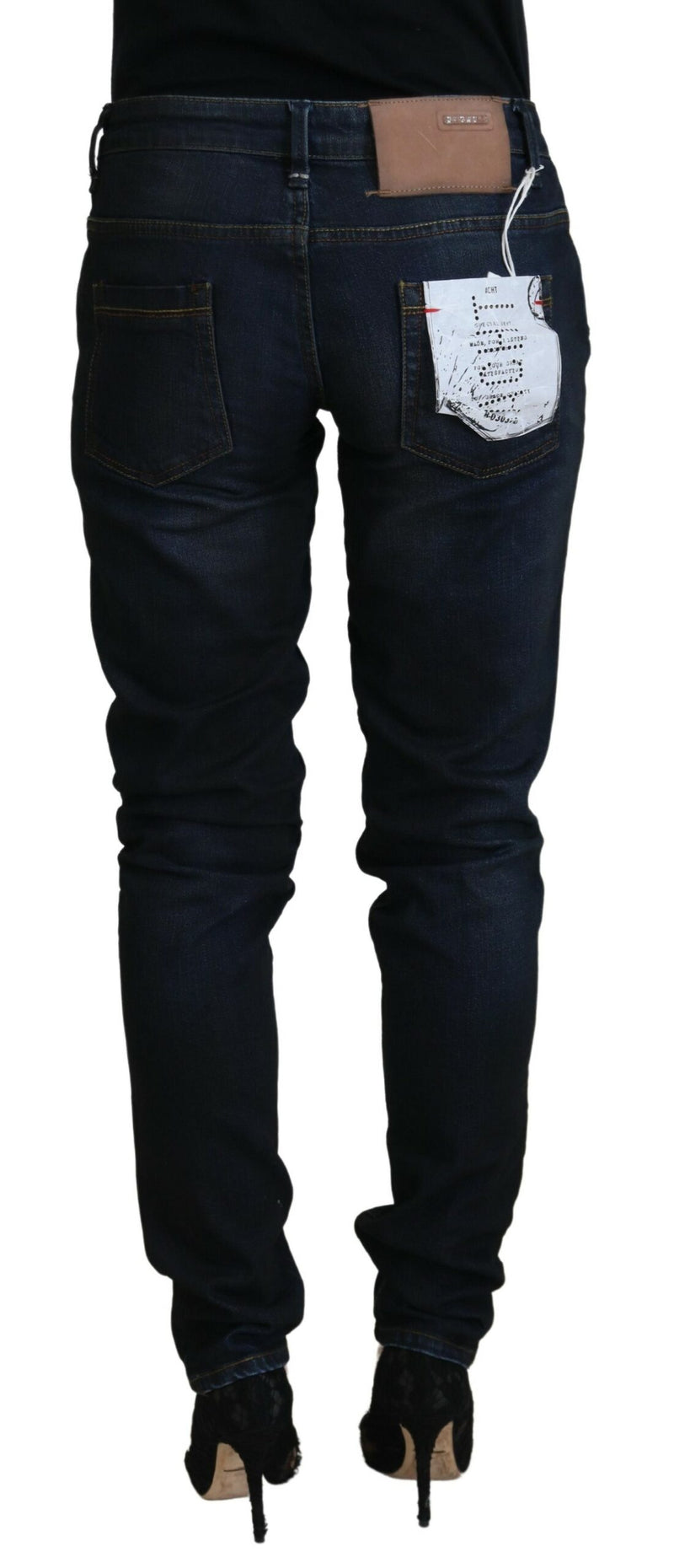 Jean skinny de la taille basse chic