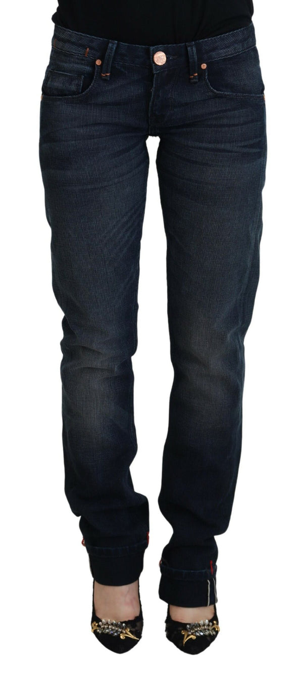 Jeans in forma dritta chic bassa in denim a bassa vita