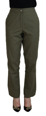 Elegant Tapered Green Pants - Chic Everyday Wear