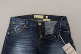 Eleganti jeans magri a bassa vita lavati a bassa vita