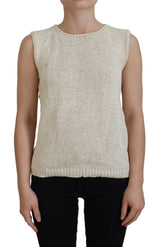 Chic beige ärmellose Tanktop