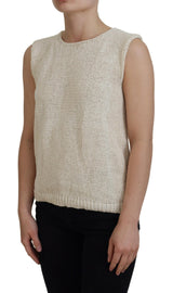 Chic beige ärmellose Tanktop