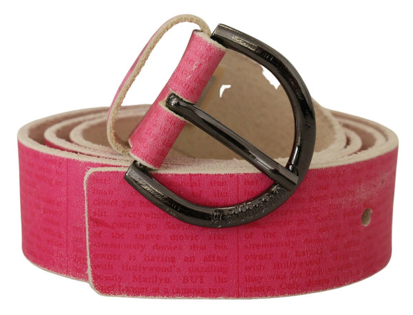 Ceinture de mode en cuir rose élégant