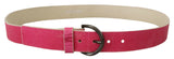 Ceinture de mode en cuir rose élégant