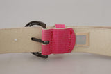 Ceinture de mode en cuir rose élégant