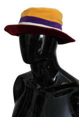 Elegante cappello da secchio multicolore