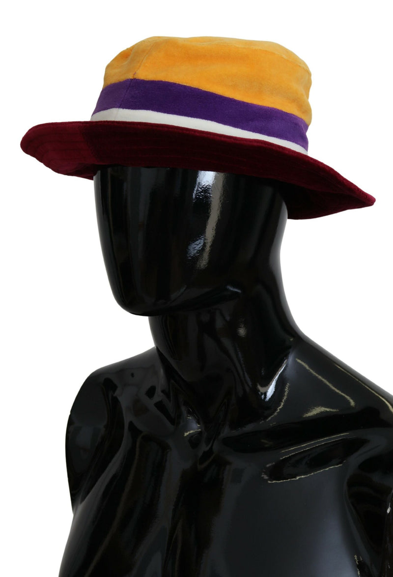 Elegante cappello da secchio multicolore