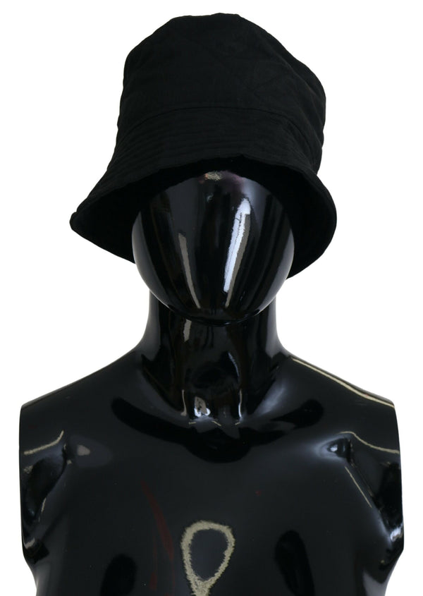 Elegante gorra de cubo negro