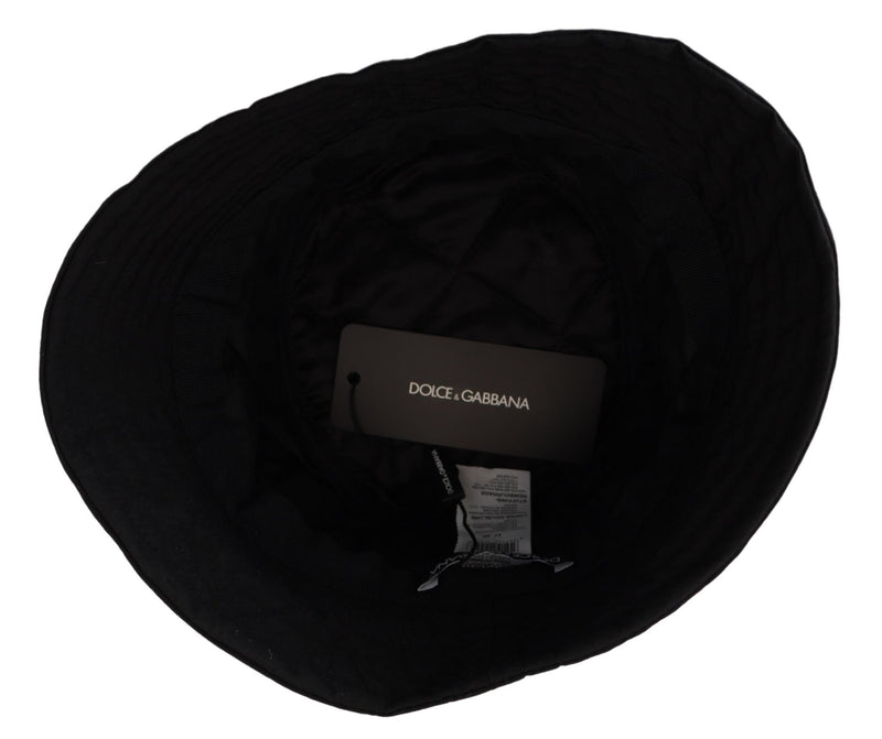 Elegante gorra de cubo negro