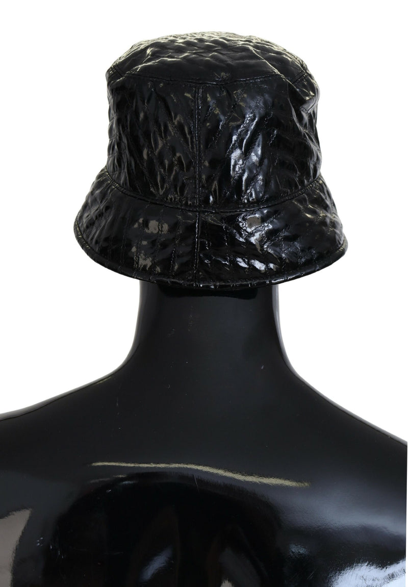 Elegante gorra de cubo negro