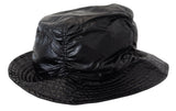 Sleek Black Bucket Cap with Logo Detail