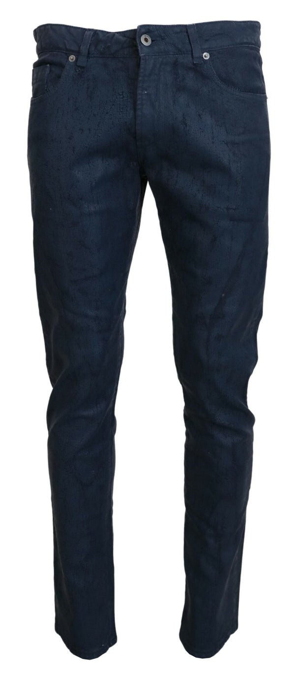 Chic Tapesed Blue Denim Jeans