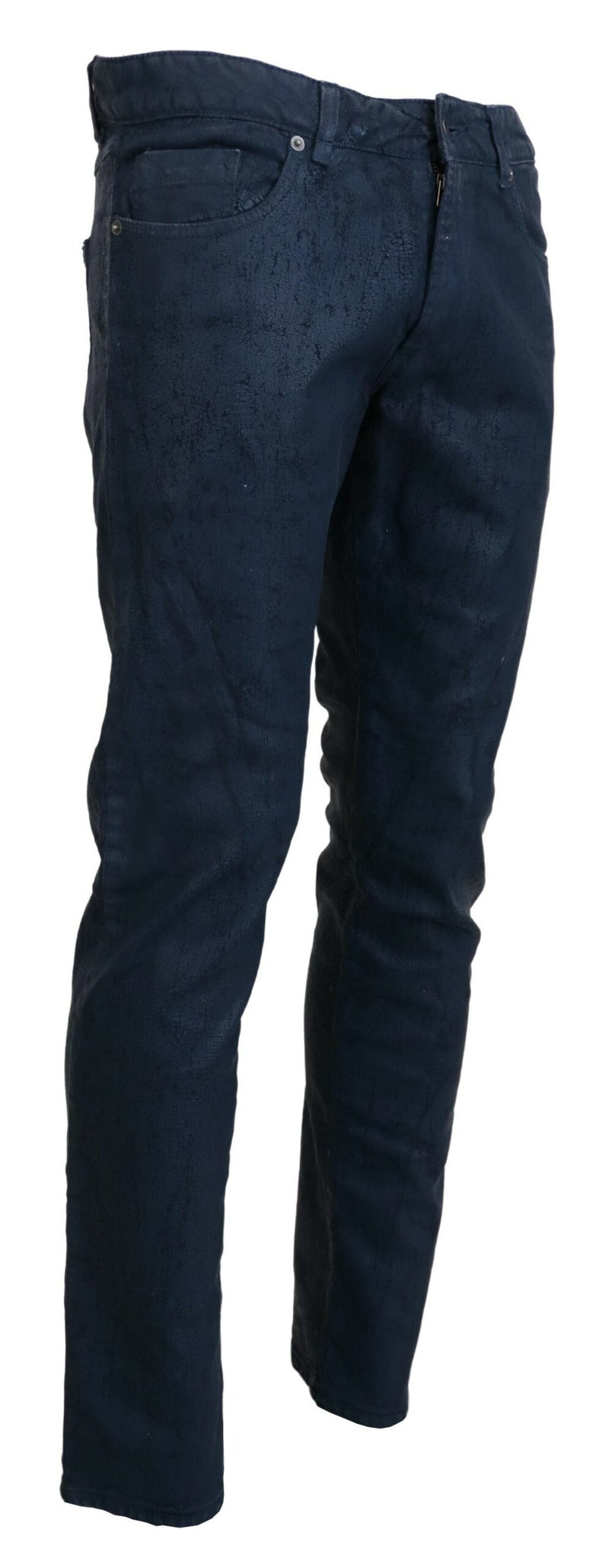 Chic Tapesed Blue Denim Jeans