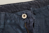 Jeans in denim blu ricco di chic