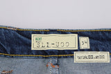 Squisito denim italiano affusolato in blu