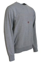 Eleganter grauer Pullover -Pullover