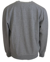 Eleganter grauer Pullover -Pullover