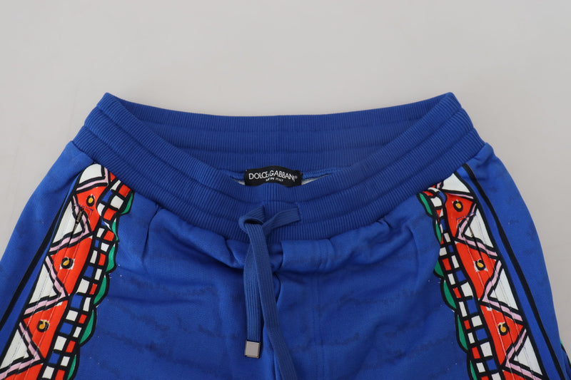 Short en coton imprimé multicolore élégant