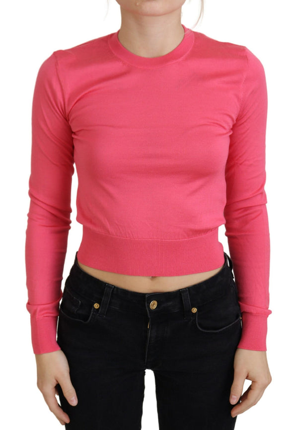 Eleganter rosa Crewneck -Pullover